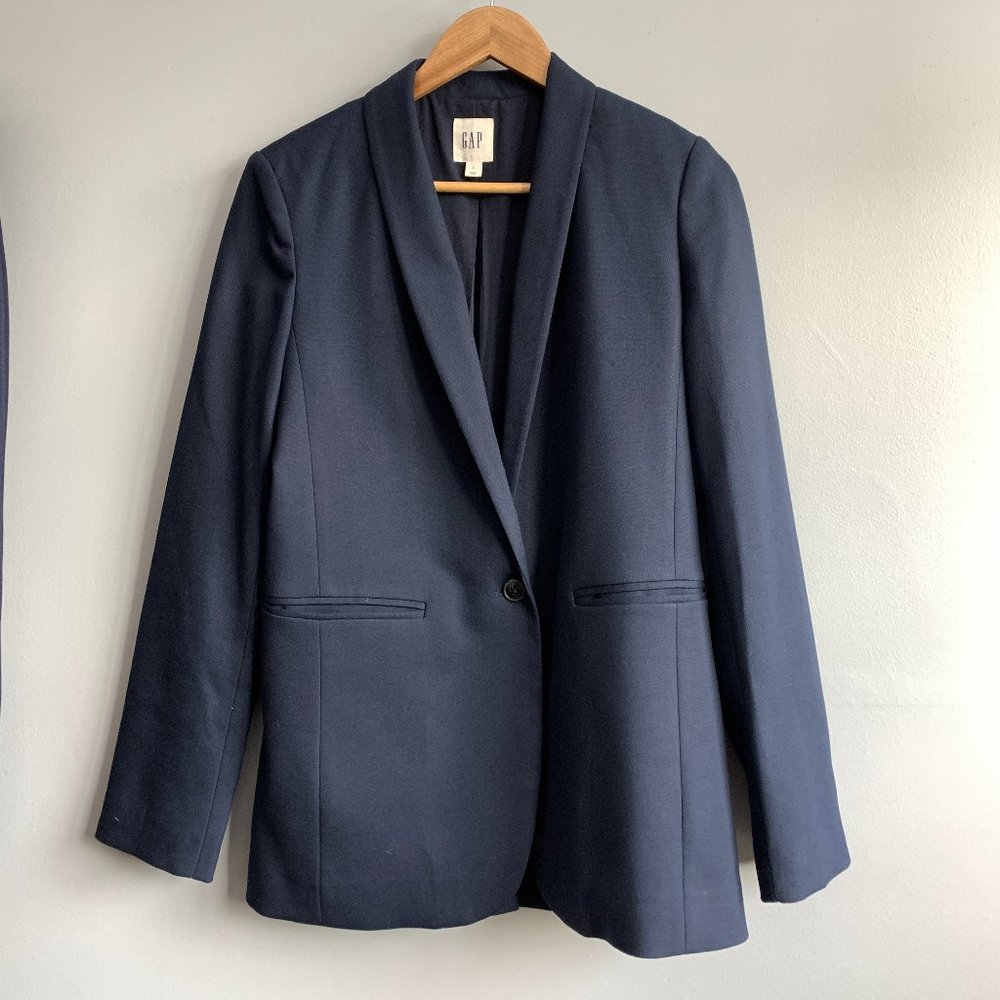 GAP Navy Blue Single-Button Blazer